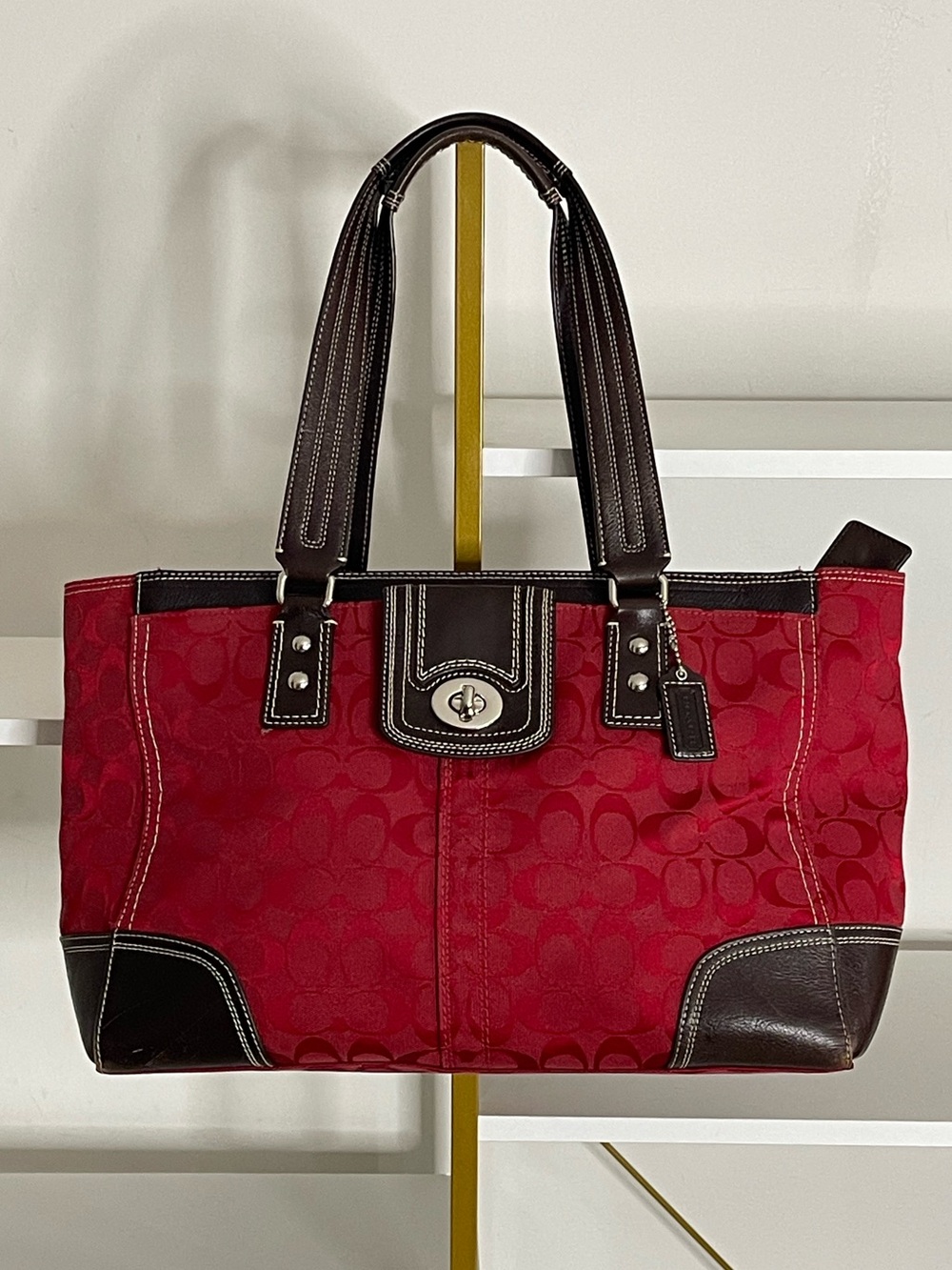 Coach Hampton Signature Carryall Tote